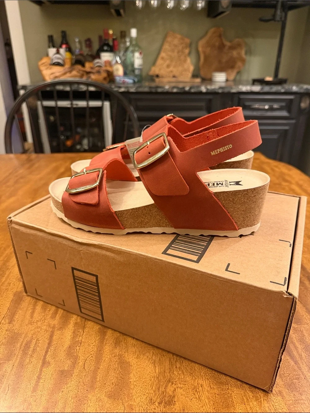 MEPHISTO women’s Violett Platform Wedge Sandal